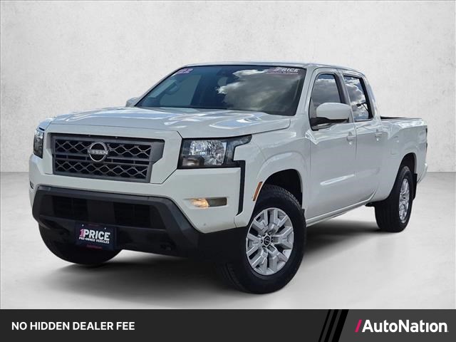 Glacier White 2022 Nissan Frontier Pickup Truck Four-Wheel Drive Automatic
