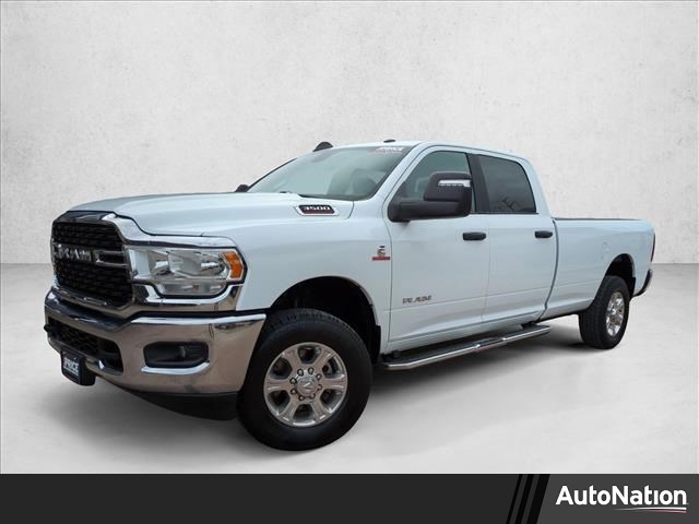 Bright White Clearcoat 2024 RAM 3500 Big Horn Crew Cab LB 4WD Pickup Truck Four-Wheel Drive 6-Speed Automatic