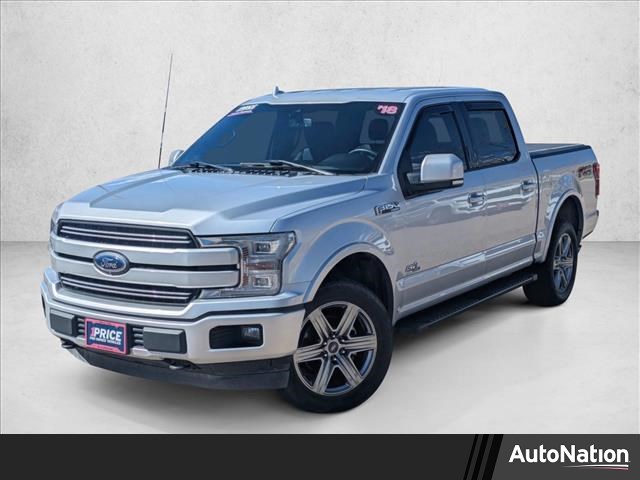 Ingot Silver Metallic 2018 Ford F-150 Lariat SuperCrew 4WD Pickup Truck Four-Wheel Drive Automatic