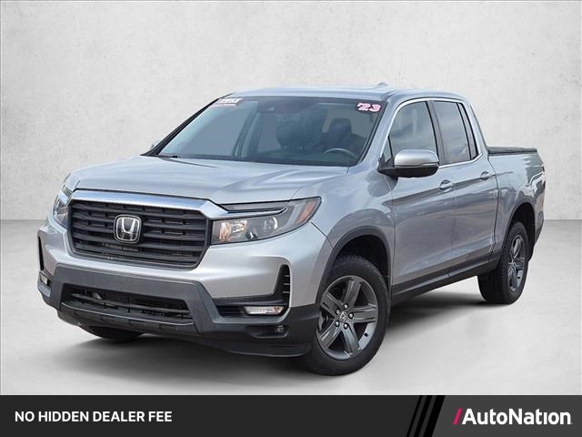 Pacific Pewter Metallic 2023 Honda Ridgeline Pickup Truck All-Wheel Drive 9-Speed Automatic