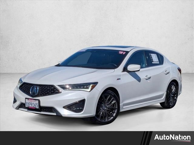 Platinum White Pearl 2021 Acura ILX FWD with Premium and A-SPEC Package Sedan Front-Wheel Drive Automatic