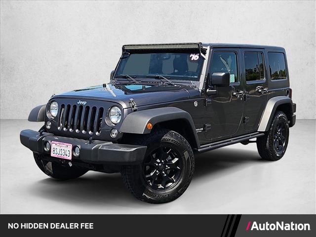 Gray (Granite Crystal Metallic Clearcoat) 2016 Jeep Wrangler SUV / Crossover Four-Wheel Drive 5-Speed Automatic