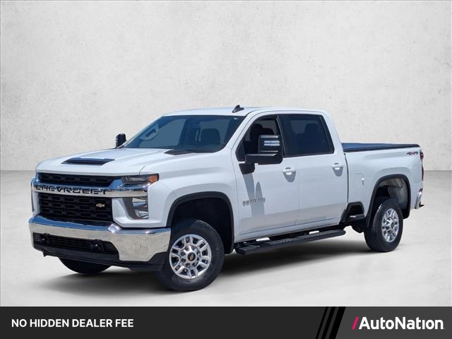 Summit White 2022 Chevrolet Silverado 2500HD LT Crew Cab 4WD Pickup Truck Four-Wheel Drive 6-Speed Automatic