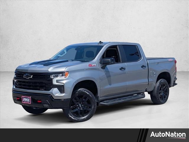 Sterling Gray Metallic 2025 Chevrolet Silverado 1500 LT Trail Boss Crew Cab 4WD Pickup Truck Four-Wheel Drive Automatic