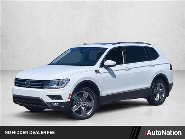 Pure White 2021 Volkswagen Tiguan SUV / Crossover Front-Wheel Drive 8-Speed Automatic