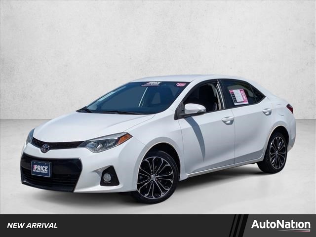 Super White 2015 Toyota Corolla S Plus Sedan Front-Wheel Drive Automatic