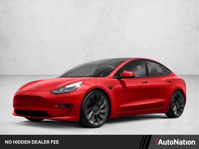 Pearl White Multi-Coat 2021 Tesla Model 3 Sedan Rear-Wheel Drive Automatic