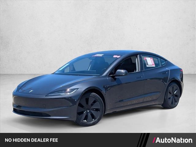 Gray 2024 Tesla Model 3 Sedan Rear-Wheel Drive Automatic