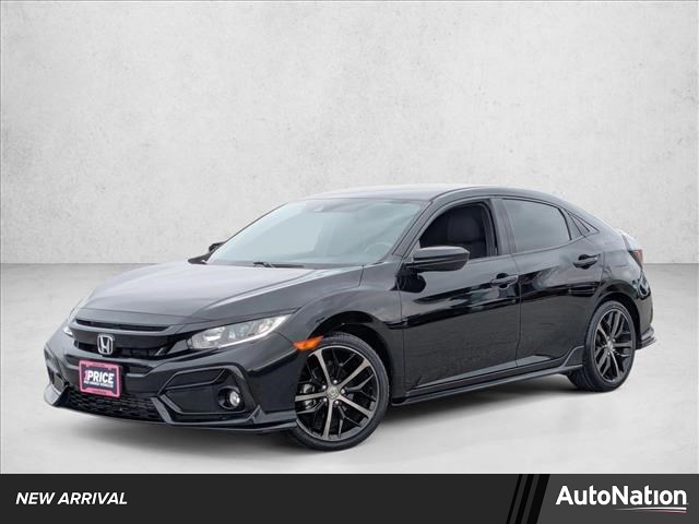 Crystal Black Pearl 2020 Honda Civic Hatchback Sport FWD Hatchback Front-Wheel Drive Automatic