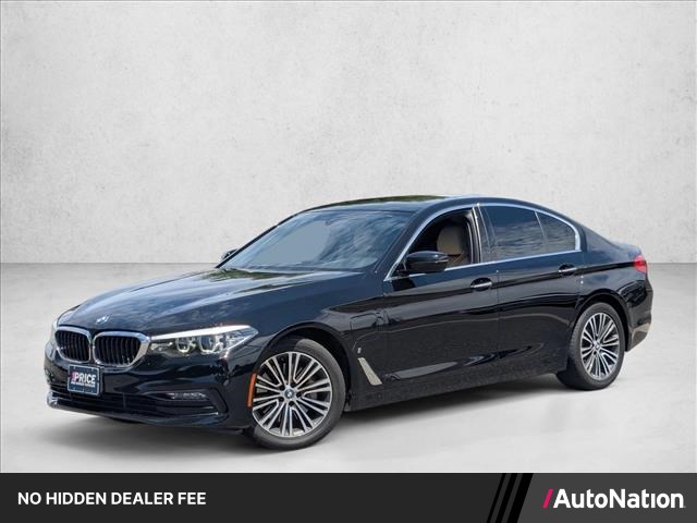 Jet Black 2018 BMW 5 Series Sedan Rear-Wheel Drive Automatic