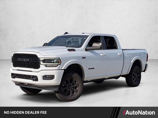 Bright White Clearcoat 2022 RAM 2500 Laramie Crew Cab 4WD Pickup Truck Four-Wheel Drive 8-Speed Automatic