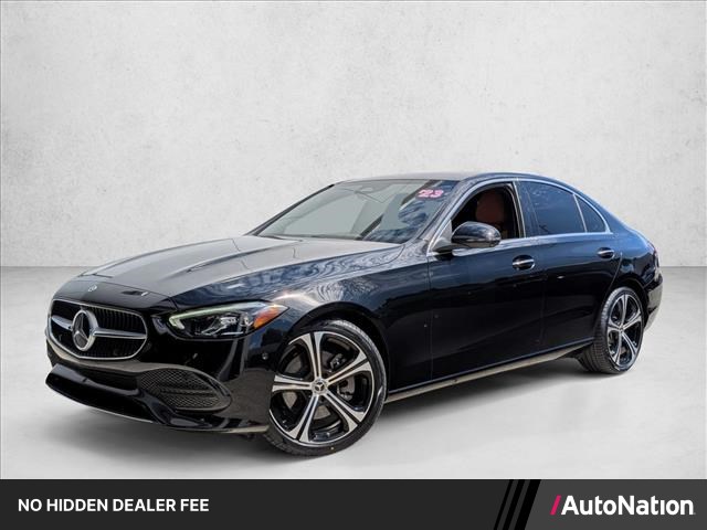 Black 2023 Mercedes-Benz C-Class Sedan Rear-Wheel Drive Automatic