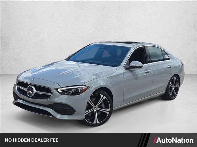 Gray (Manufaktur Alpine Grey) 2026 Mercedes-Benz C-Class Sedan Rear-Wheel Drive Automatic