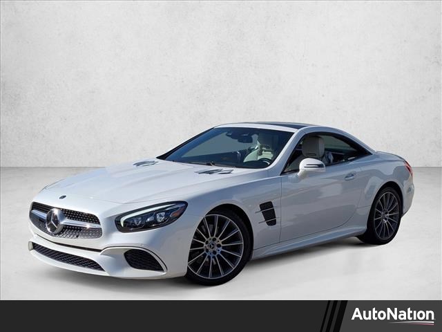 Designo Diamond White Metallic 2018 Mercedes-Benz SL-Class SL 450 Convertible Rear-Wheel Drive Automatic