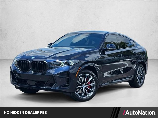 Carbon Black Metallic 2025 BMW X6 SUV / Crossover All-Wheel Drive Automatic