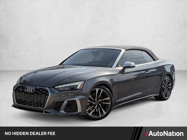Daytona Gray Pearl Effect/Black Roof 2023 Audi S5 Convertible All-Wheel Drive Automatic