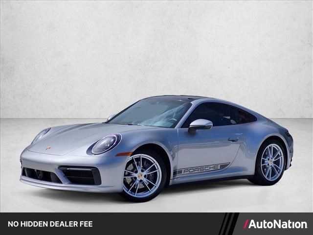 Gt Silver Metallic 2022 Porsche 911 Coupe Rear-Wheel Drive Automatic