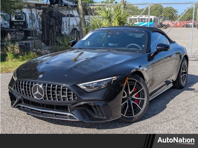 Obsidian Black Metallic 2026 Mercedes-Benz SL-Class AMG SL 55 4MATIC Convertible All-Wheel Drive Automatic