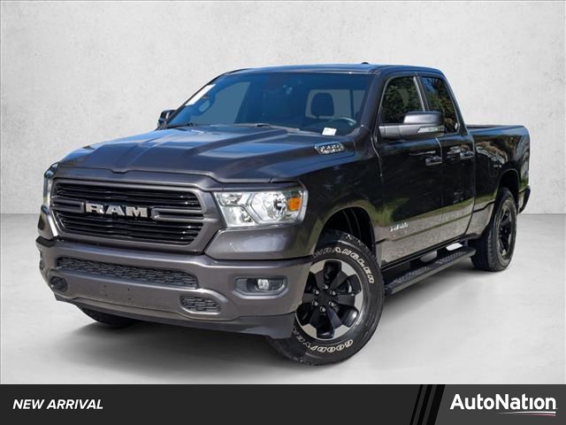 Gray (Granite Crystal Metallic Clearcoat) 2019 RAM 1500 Big Horn Quad Cab RWD Pickup Truck 4X2 8-Speed Automatic