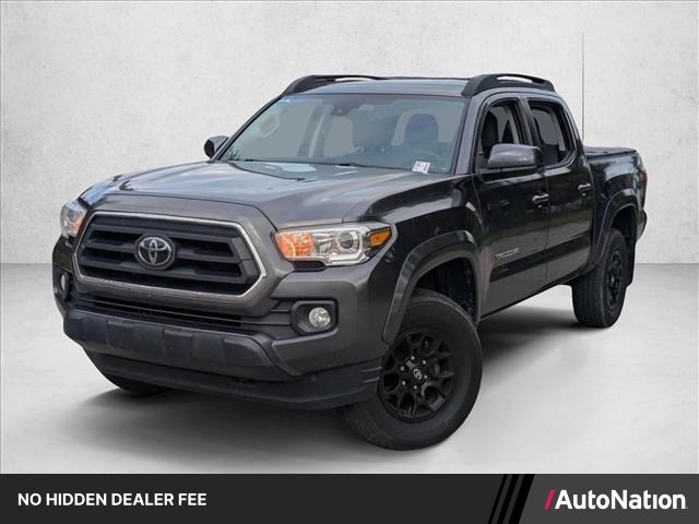 Magnetic Gray Metallic 2022 Toyota Tacoma SR5 V6 Double Cab 4WD Pickup Truck Four-Wheel Drive Automatic