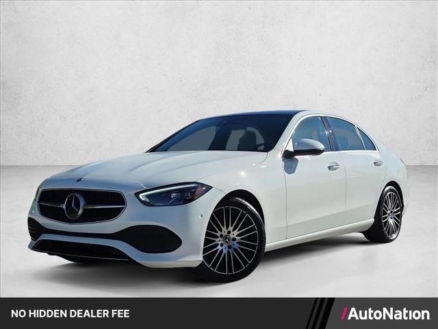 Polar White 2024 Mercedes-Benz C-Class Sedan Rear-Wheel Drive Automatic