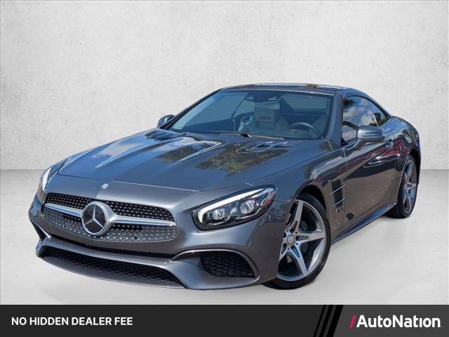 Iridium Silver Met 2017 Mercedes-Benz SL-Class Convertible Rear-Wheel Drive Automatic