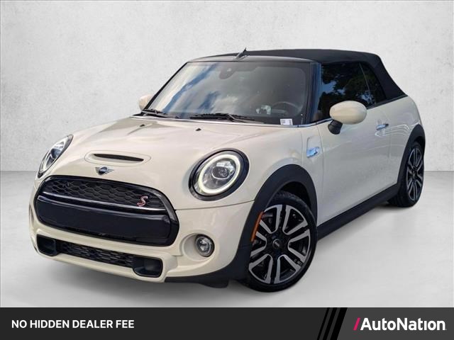 White Silver Metal 2021 MINI Cooper Convertible Front-Wheel Drive Automatic