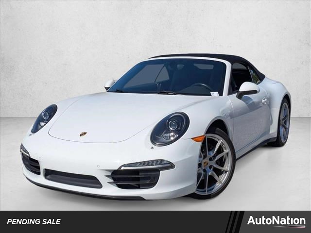 White 2015 Porsche 911 Carrera 4 Cabriolet AWD Convertible All-Wheel Drive Automatic