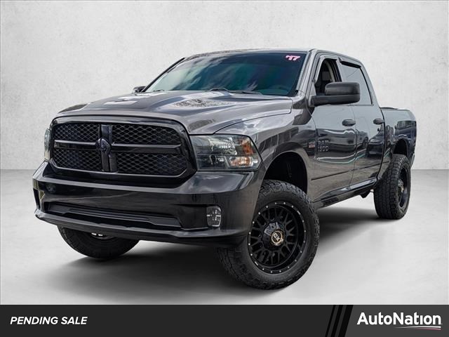 Gray (Granite Crystal Metallic Clearcoat) 2017 RAM 1500 Express Crew Cab RWD Pickup Truck 4X2 8-Speed Automatic