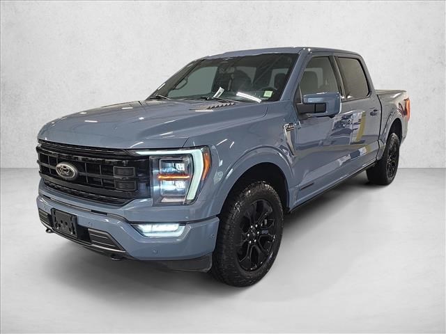 Blue (Azure Gray Metallic Tri-Coat) 2023 Ford F-150 Pickup Truck Four-Wheel Drive Automatic