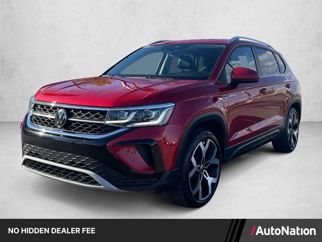 Kings Red Metallic 2023 Volkswagen Taos SUV / Crossover All-Wheel Drive Automatic