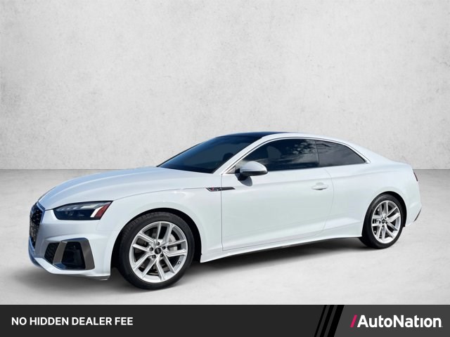 Glacier White Metallic 2023 Audi A5 Coupe All-Wheel Drive Automatic
