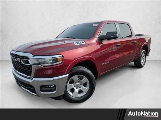 Delmonico Red Pearlcoat 2025 RAM 1500 Big Horn Crew Cab 4WD Pickup Truck Four-Wheel Drive 8-Speed Automatic