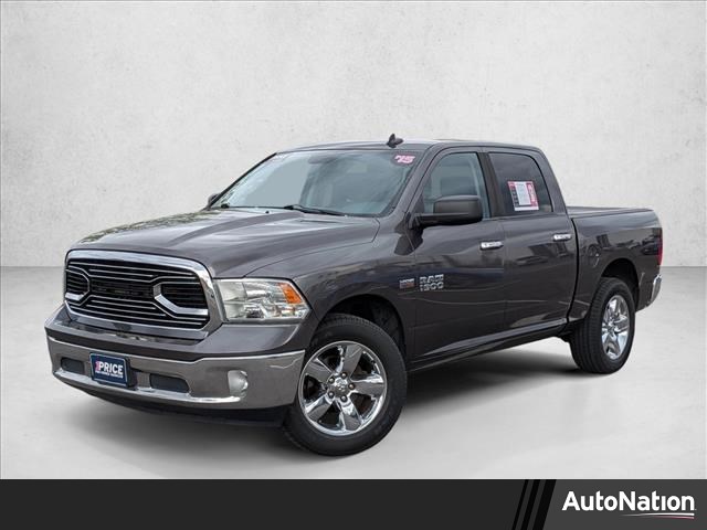 Gray (Granite Crystal Metallic Clearcoat) 2015 RAM 1500 Big Horn Crew Cab 4WD Pickup Truck Four-Wheel Drive 8-Speed Automatic