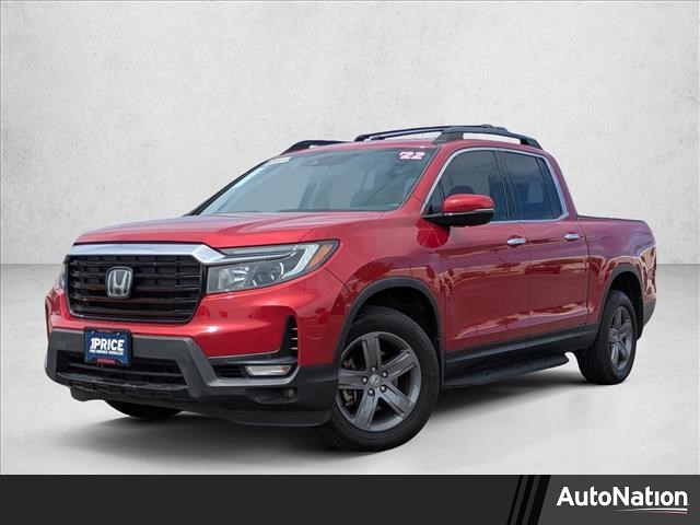 Radiant Red Metallic Ii 2022 Honda Ridgeline RTL-E AWD Pickup Truck All-Wheel Drive 6-Speed Automatic