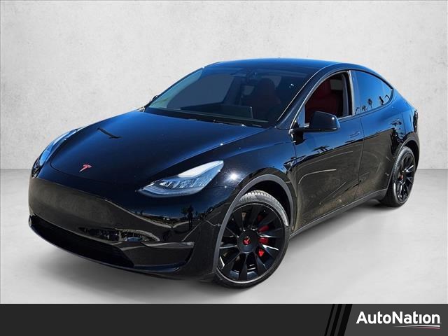 Solid Black 2021 Tesla Model Y Long Range AWD SUV / Crossover All-Wheel Drive Automatic