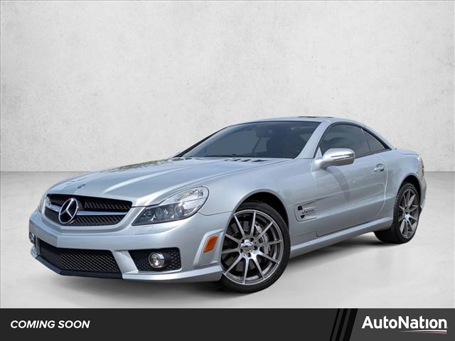 Iridium Silver Metallic 2009 Mercedes-Benz SL-Class SL 63 AMG Convertible Rear-Wheel Drive Automatic