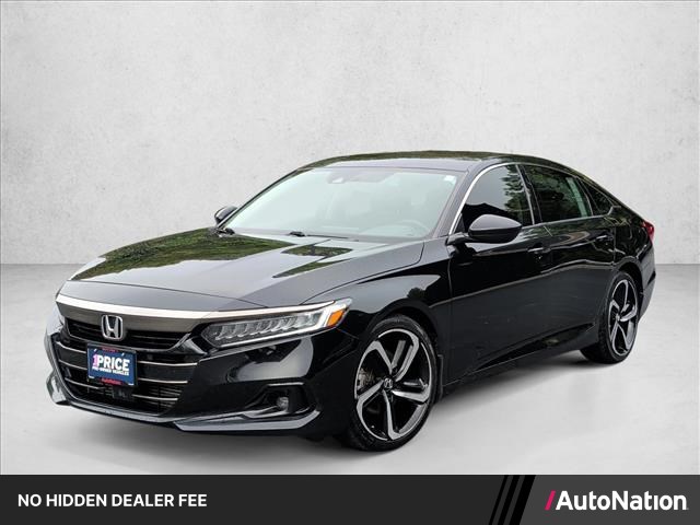 Crystal Black Pearl 2021 Honda Accord Sedan Front-Wheel Drive Automatic