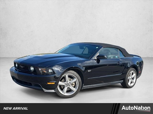 Black 2010 Ford Mustang GT Convertible RWD Convertible Rear-Wheel Drive Automatic