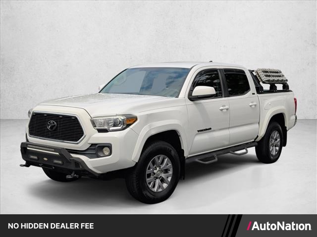 Super White 2017 Toyota Tacoma SR5 V6 Double Cab RWD Pickup Truck 4X2 Automatic