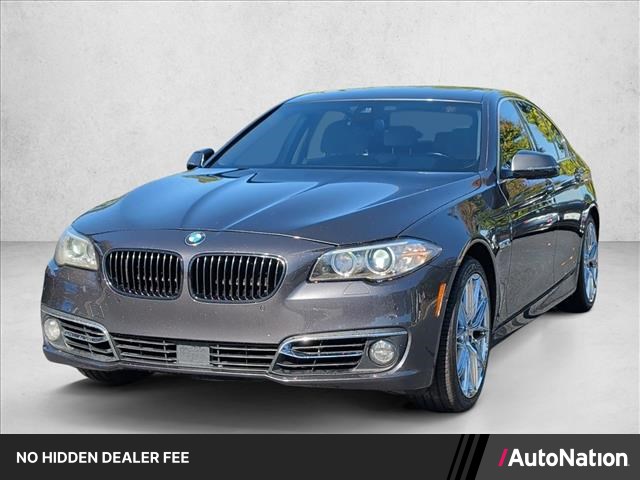 Black 2016 BMW 5 Series Sedan Rear-Wheel Drive Automatic