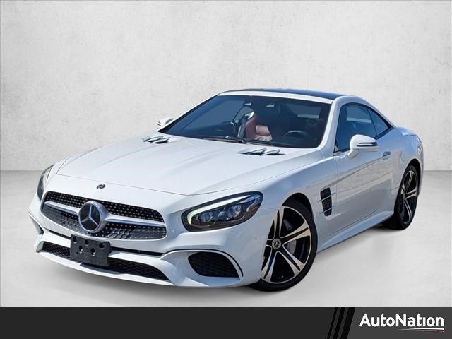 Polar White 2018 Mercedes-Benz SL-Class SL 450 Convertible Rear-Wheel Drive Automatic