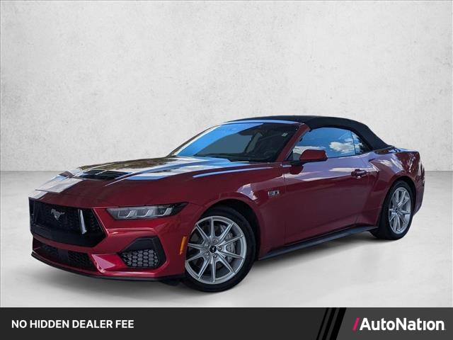 Rapid Red Metallic Tinted Clearcoat 2024 Ford Mustang Convertible Rear-Wheel Drive Automatic