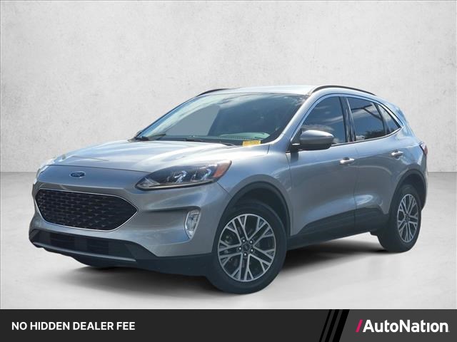 Iconic Silver Metallic 2021 Ford Escape SUV / Crossover All-Wheel Drive 8-Speed Automatic