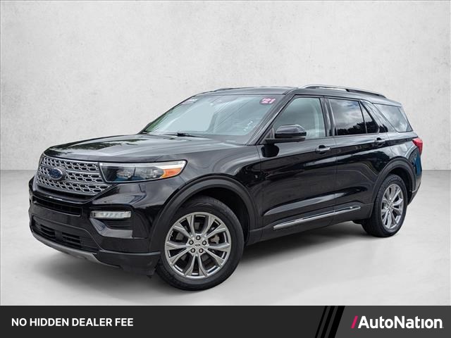 Agate Black Metallic 2021 Ford Explorer SUV / Crossover Rear-Wheel Drive Automatic
