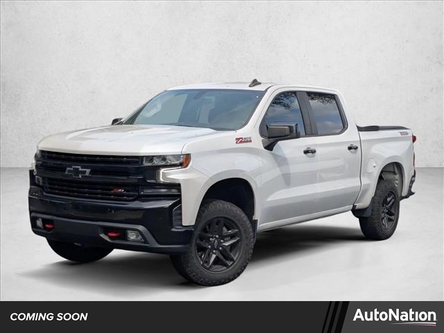 White (Iridescent Pearl Tricoat) 2021 Chevrolet Silverado 1500 LT Trail Boss Crew Cab 4WD Pickup Truck Four-Wheel Drive Automatic