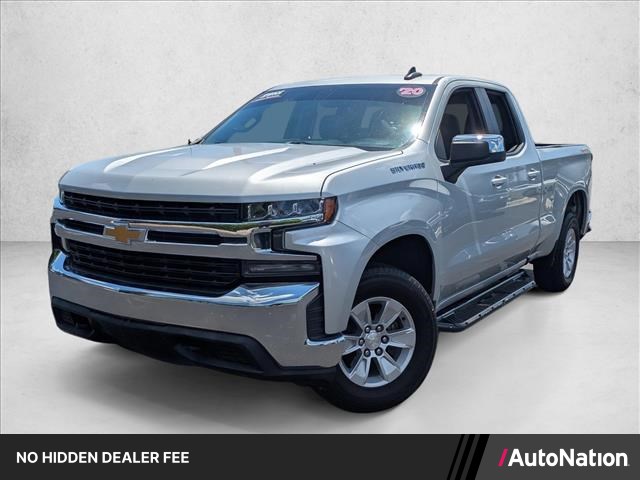 Silver Ice Metallic 2020 Chevrolet Silverado 1500 Pickup Truck Four-Wheel Drive 8-Speed Automatic