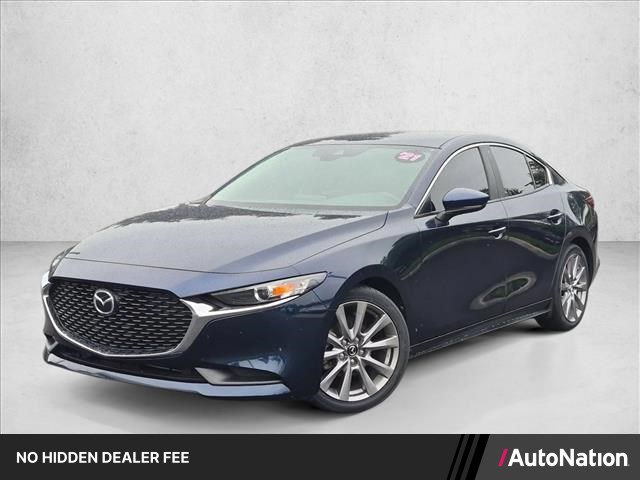 Deep Crystal Blue Mica 2021 Mazda MAZDA3 Sedan Front-Wheel Drive Automatic