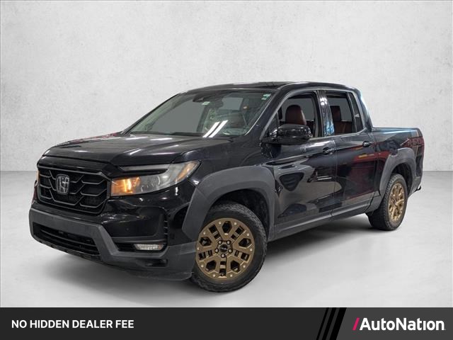 Black 2021 Honda Ridgeline Pickup Truck All-Wheel Drive 6-Speed Automatic