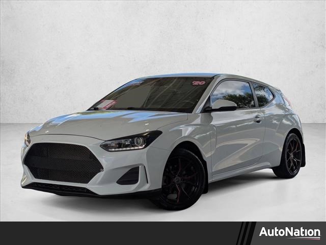 Chalk White 2020 Hyundai Veloster 2.0L Premium FWD Coupe Front-Wheel Drive Automatic